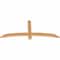 Ekena Millwork Bellingham Timber Gable Bracket, Western Red Cedar, 60"W x 25"H x 1 1/2"D x 3 1/2"F, 10/12 Pitch GBW060X25X0204BEL00SWR - alternate 3